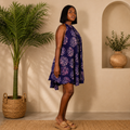 Backless African Print Dress