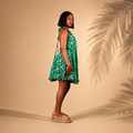 Backless African Print Dress