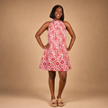Backless African Print Dress